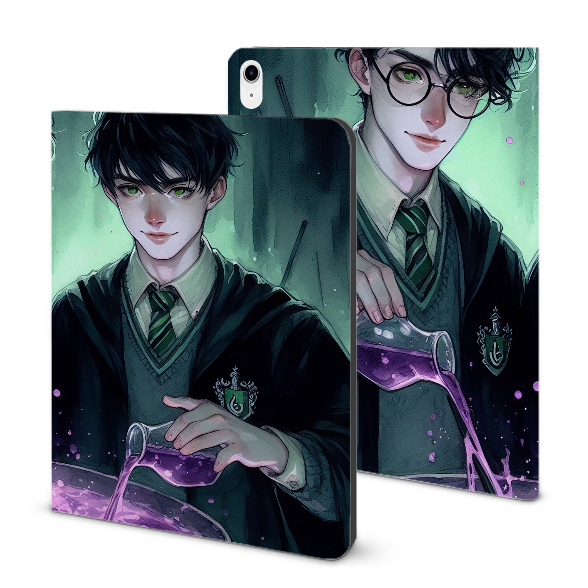 （画像用） Harry Potter ハリー・ポッターシリーズ IPad ケース ブック型 PUレザー TPU 耐衝撃 軽量 薄型 ペン収納なし 全面保護 IPad 各モデル対応